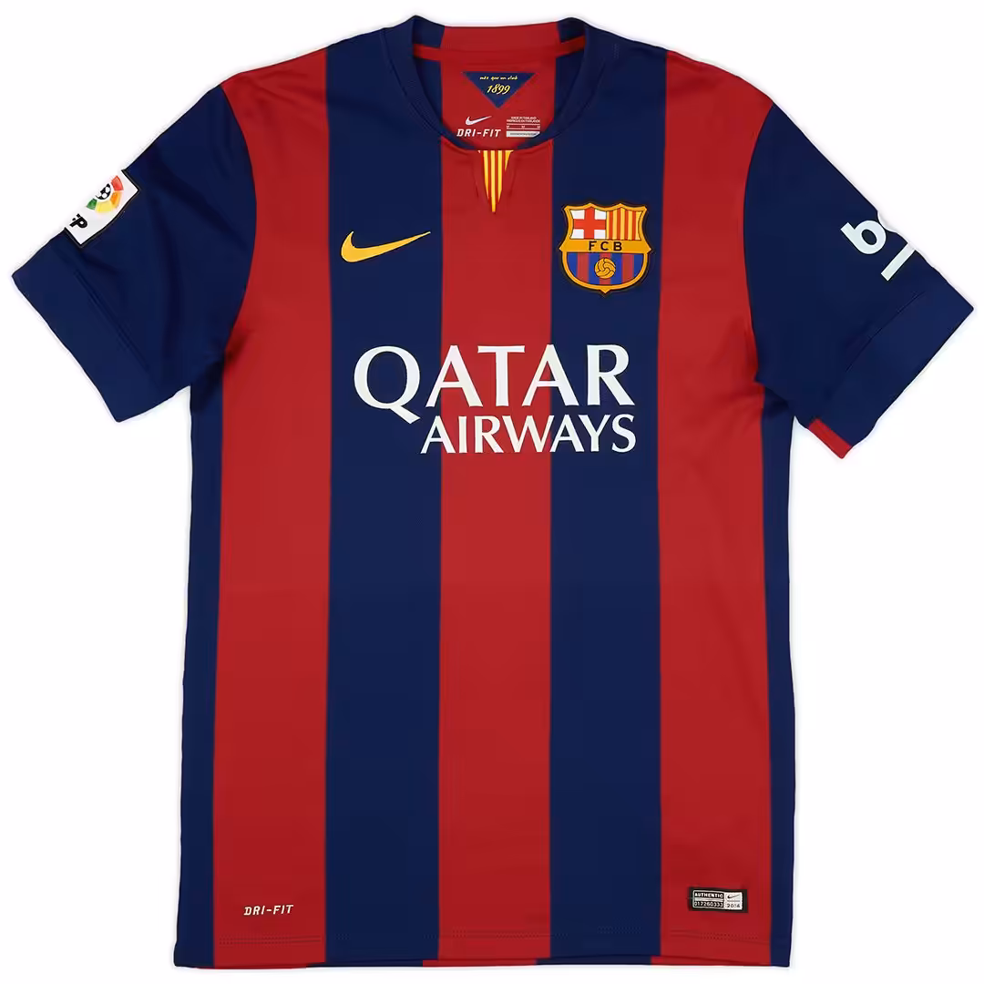 Neymar Jr #11 Retro Barcelona Home Jersey 2014/15