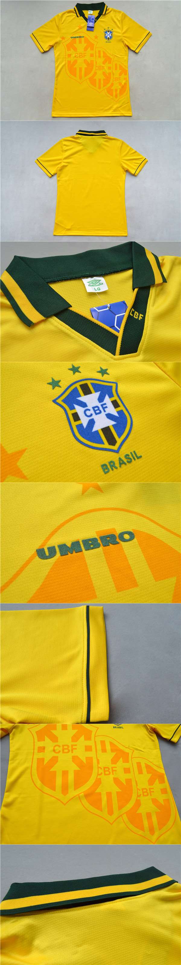 Ronaldo #20 Brazil Home Retro Jersey World Cup 1994