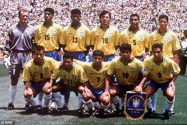 Ronaldo #20 Brazil Home Retro Jersey World Cup 1994