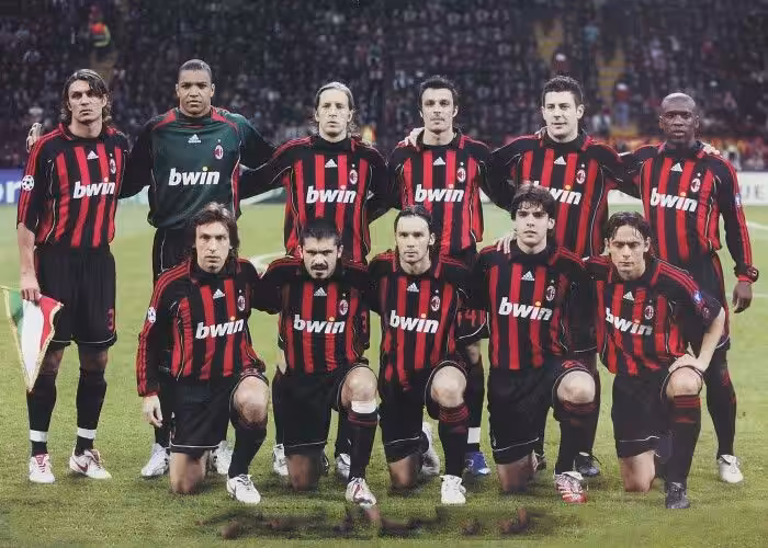 Retro AC Milan Home Long Sleeve Jersey 2006/07
