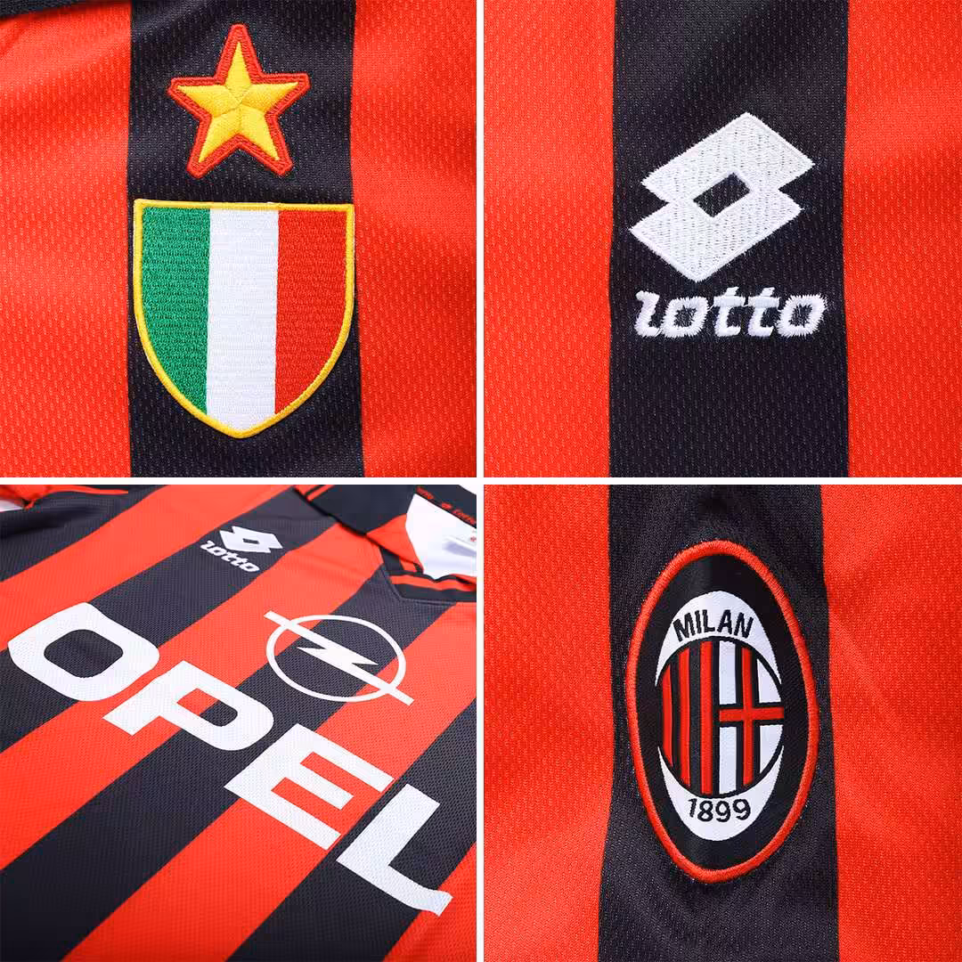 BAGGIO #18 Retro AC Milan Home Jersey 1996/97