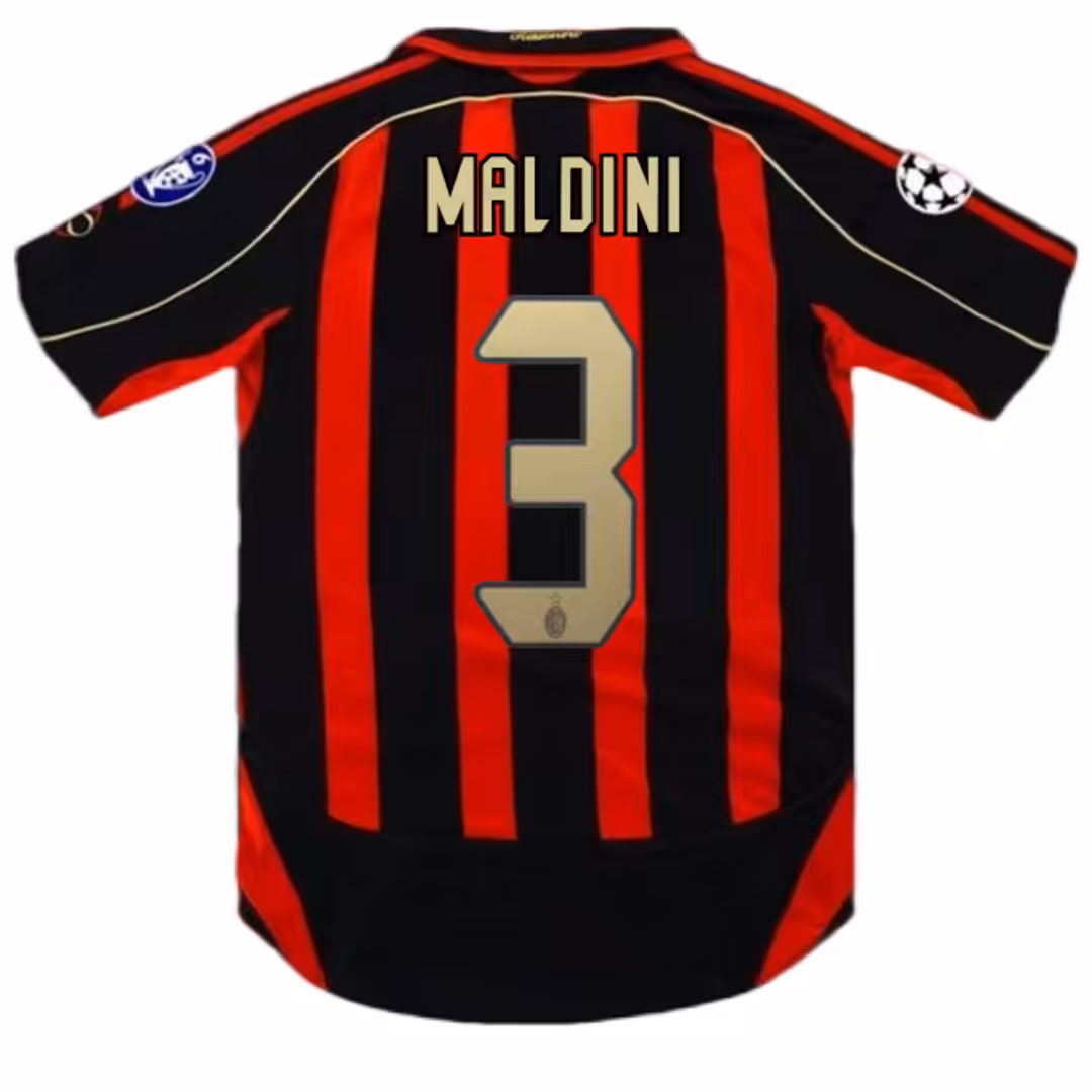MALDINI #3 Retro AC Milan UCL Home Jersey 2006/07