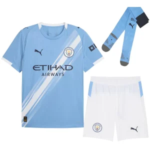 Manchester City Home Jersey Full Kit 2025/26
