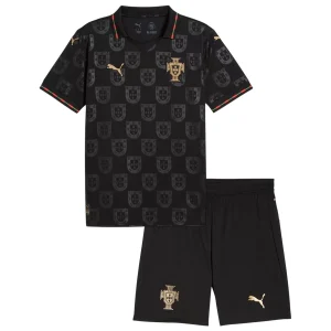 portugal football kit,Kids Portugal 'Black Panther' Special Edition Jersey Kit 2026