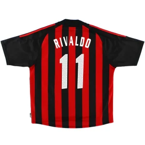 RIVALDO #10 Retro AC Milan Home Jersey 2002/03