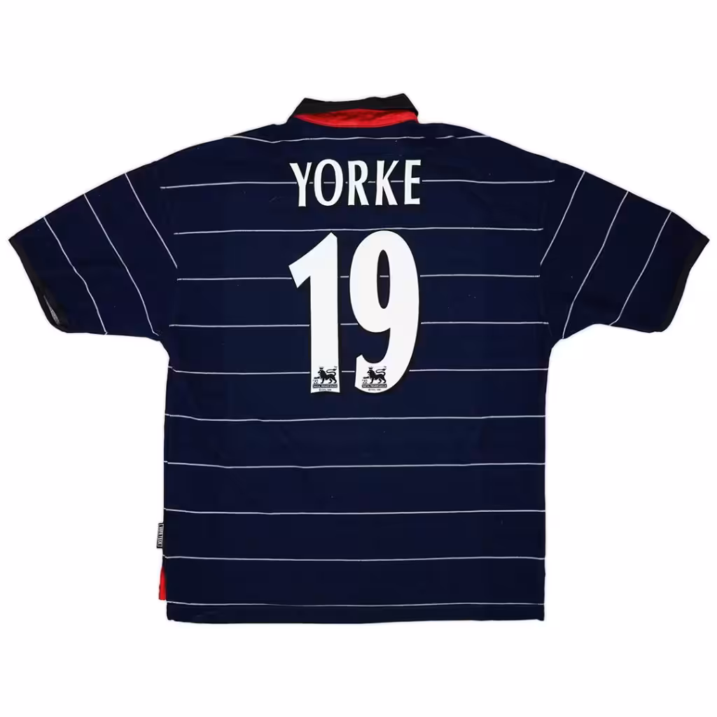 Yorke #19 Retro Manchester United Away Jersey 1999/00