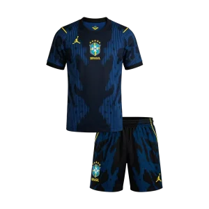 Kids Brazil Away Jersey Kit World Cup 2026 - Flux Jersey