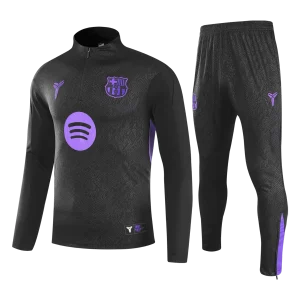 Barcelona Zipper Sweatshirt Kit(Adult/Kids) Black 2025/26