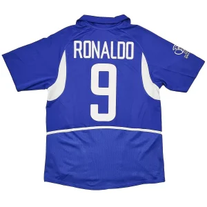 Ronaldo #9 Retro Brazil Away Jersey World Cup 2002
