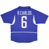 R.Carlos #6 Retro-Auswärtstrikot von Brasilien — WM 2002