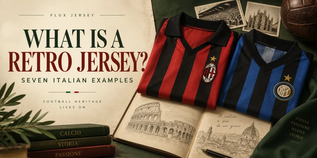 Was ist ein Retrotrikot? Sieben Beispiele aus dem italienischen Fußball — redaktionelles Titelbild