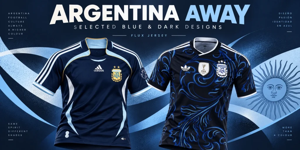 Argentina Away Jersey: Selected Designs from Blue to 2026 — editorial cover