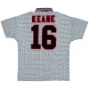 Keane #16 Retro Manchester United Away Jersey 1995 96