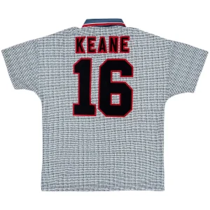 Keane #16 Retro Manchester United Away Jersey 1995 96