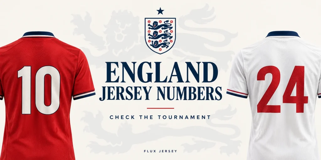 England Jersey Numbers: A Dated Tournament Reference — editorial cover