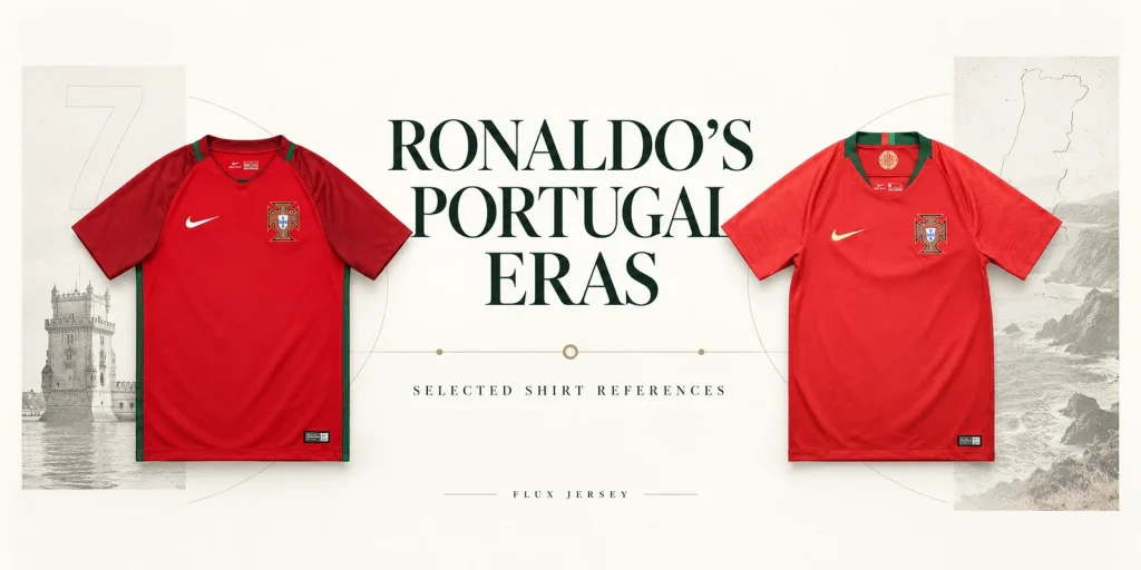 Ronaldo Portugal Jersey History: Selected Tournament Eras — editorial cover