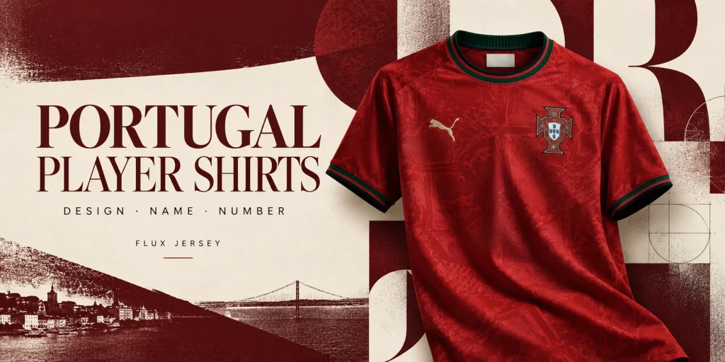 Portugal-Spielertrikots: Design, Name und Nummer prüfen — redaktionelles Titelbild