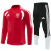 Spanien-Sweat-Trainingsanzug mit 1/4-Reißverschluss (Oberteil + Hose) — Rot, 2026