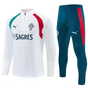 Portugal 1/4 Zipper Sweat Kit(Top+Pants) White 2026