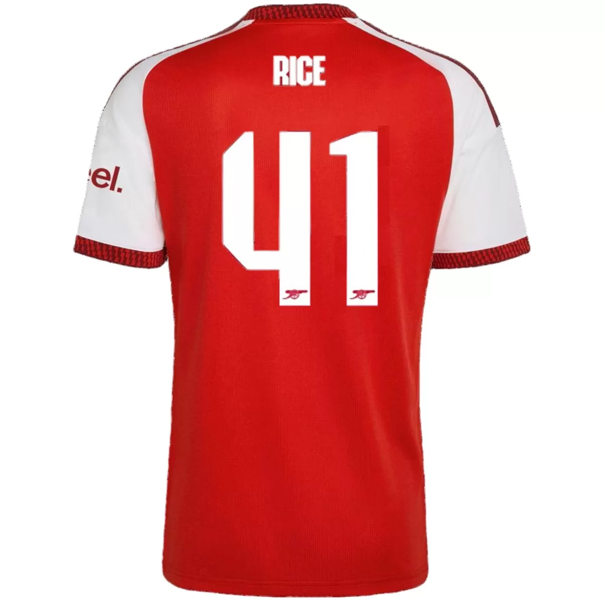 Rice #41 Arsenal Home Jersey 2026 27 - UCL Font Rice #41 Arsenal Home Jersey 2026 27 - UCL Font