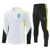 Brasilien-Trainingsanzug mit 1/4-Reißverschluss (Oberteil + Hose) in Weiß 2026/27