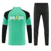 Brazil 1/4 Zipper Sweat Kit(Top+Pants) Green 202627