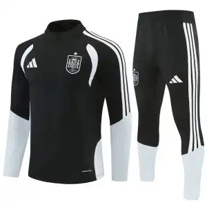 Spain 1/4 Zipper Sweat Kit(Top+Pants) Black 2026/27