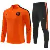 Niederlande-Trainingsanzug mit 1/4-Reißverschluss (Oberteil + Hose) in Orange 2026/27