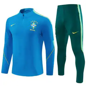 Brazil 1/4 Zipper Sweat Kit(Top+Pants) Lake blue 2026
