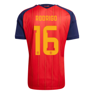 RODRIGO #16 Spain Home Winners 2 Star Jersey 2026