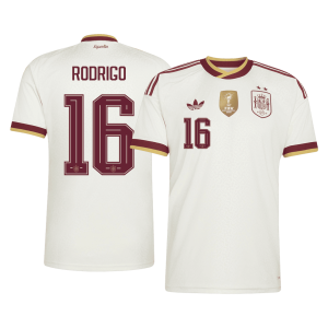 RODRIGO #16 Spain Away 2 Star Jersey World Cup 2026