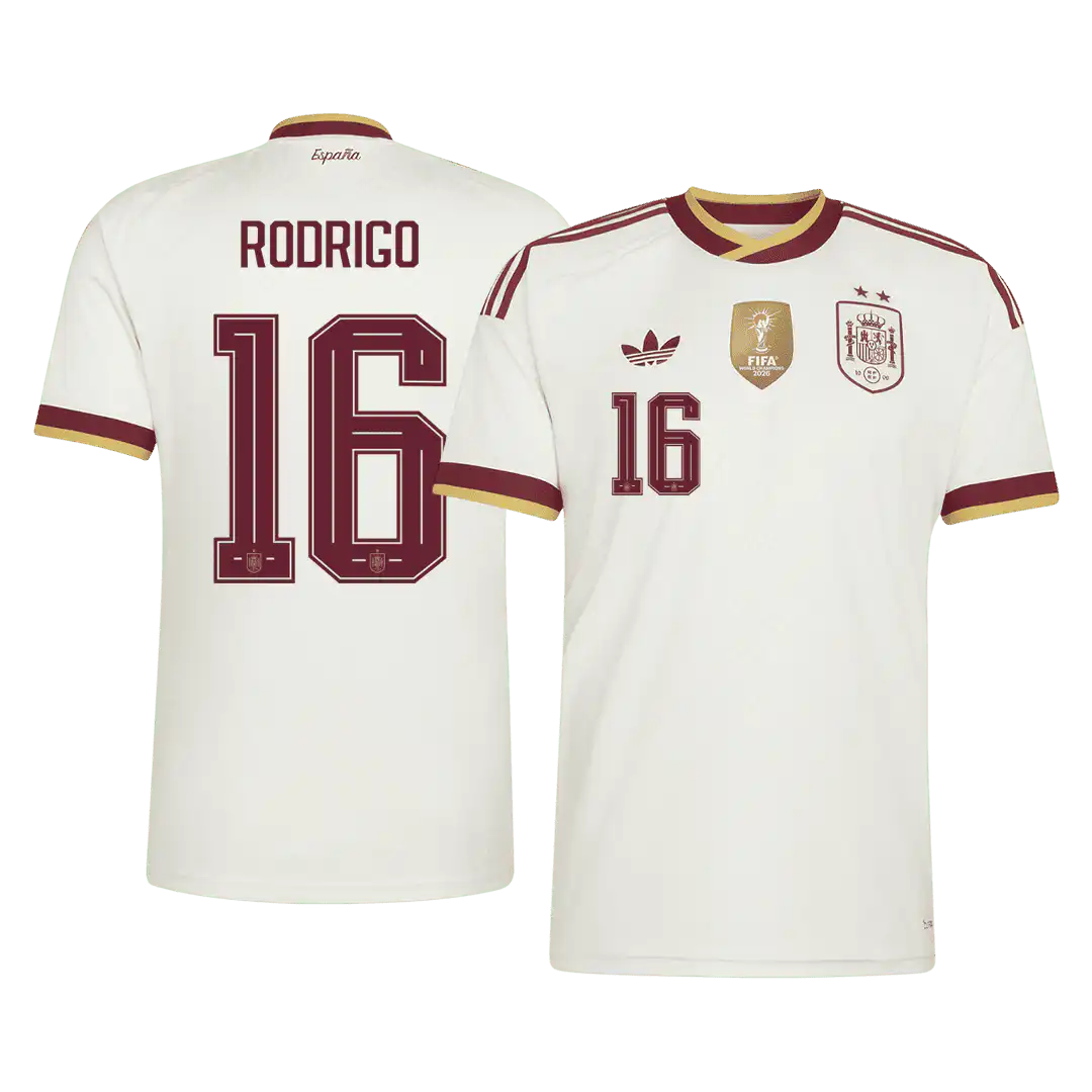 RODRIGO #16 Spain Away 2 Star Jersey World Cup 2026 – 1 RODRIGO #16 Spain Away 2 Star Jersey World Cup 2026