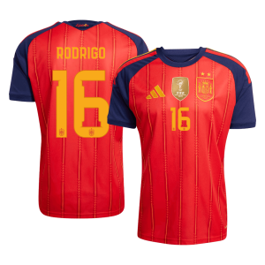 RODRIGO #16 Spain Home Winners 2 Star Jersey 2026