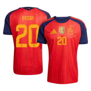 PEDRI #20 Spain Home Winners 2 Star Jersey 2026