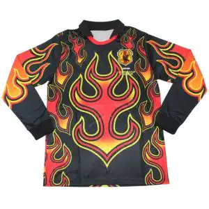 Retro Japan Goalkeeper Long Sleeve Jersey Orange World Cup 1998