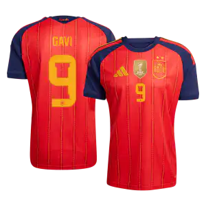 GAVI #9 Spain Home Winners 2 Star Jersey 2026
