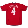 Gerrard #4 Retro England Away Jersey World Cup 2002 — product view 1