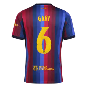 GAVI #6 Barcelona Home Jersey 2026/27 - UCL Font