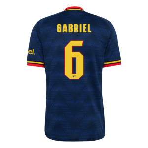 GABRIEL #6 Arsenal Away Jersey 2026/27 - UCL Font