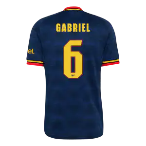 GABRIEL #6 Arsenal Away Jersey 2026/27 - UCL Font