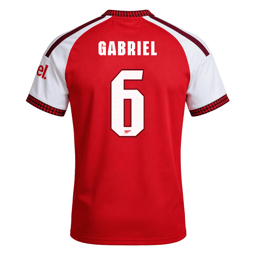 GABRIEL #6 Arsenal Home Jersey 2026/27 – UCL Font – 1 GABRIEL #6 Arsenal Home Jersey 2026/27 - UCL Font