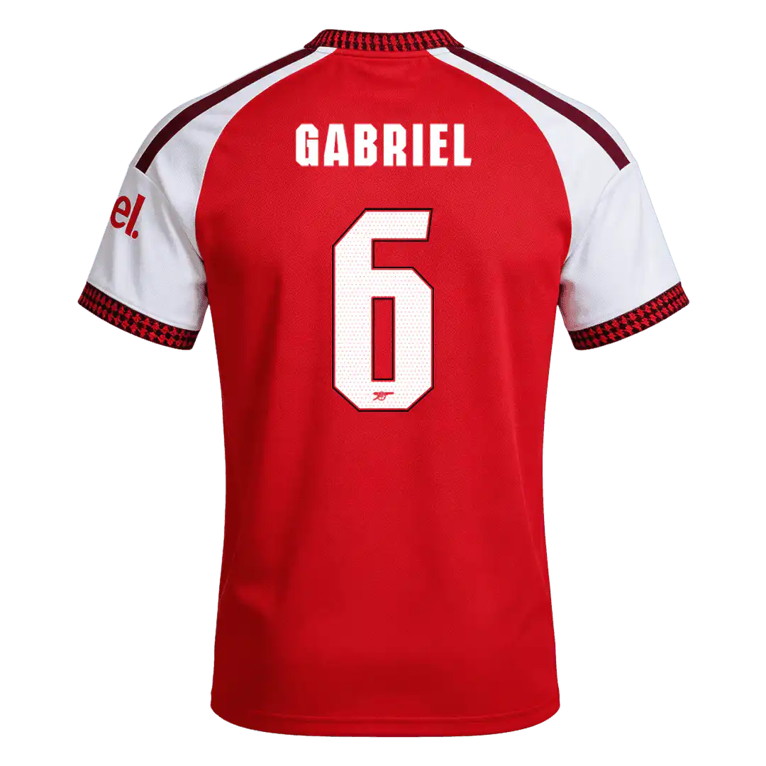 GABRIEL #6 Arsenal Home Jersey 2026/27 – UCL Font – 1 GABRIEL #6 Arsenal Home Jersey 2026/27 - UCL Font