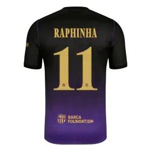 RAPHINHA #11 Barcelona Away Jersey 2026/27 - UCL Font