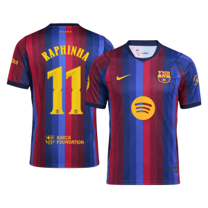 RAPHINHA #11 Barcelona Home Jersey 2026/27 - UCL Font