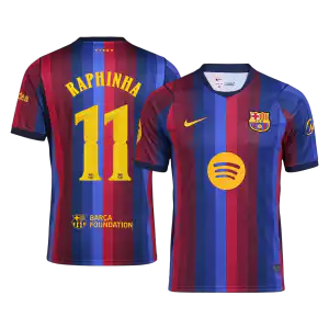 RAPHINHA #11 Barcelona Home Jersey 2026/27 - UCL Font
