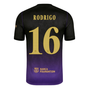 RODRIGO #16 Barcelona Away Jersey 2026/27 - UCL Font