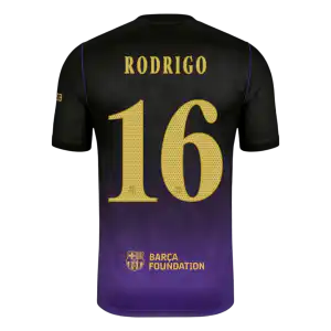 RODRIGO #16 Barcelona Away Jersey 2026/27 - UCL Font