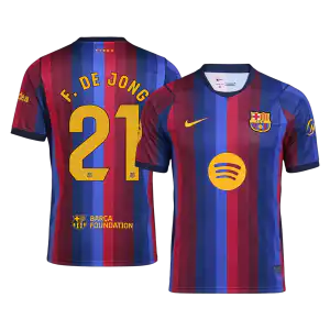 F. DE JONG #21 Barcelona Home Jersey 2026/27