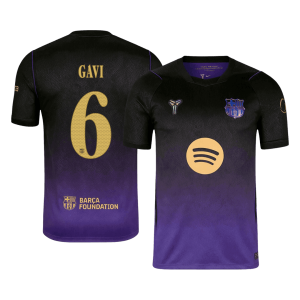 GAVI #6 Barcelona Away Jersey 2026/27 - UCL Font
