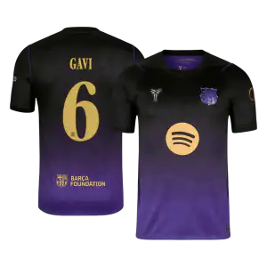 GAVI #6 Barcelona Away Jersey 2026/27 - UCL Font